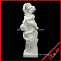 Hand cariving Life-size Indoor Marble Stone Children Statues